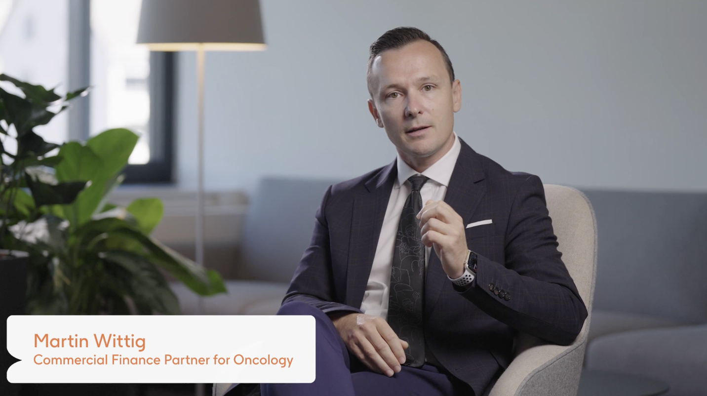 GSK executive interview on camera, Zug Switzerland
